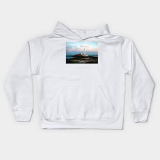 Artistic St. Mary's Island and Lighthouse Kids Hoodie